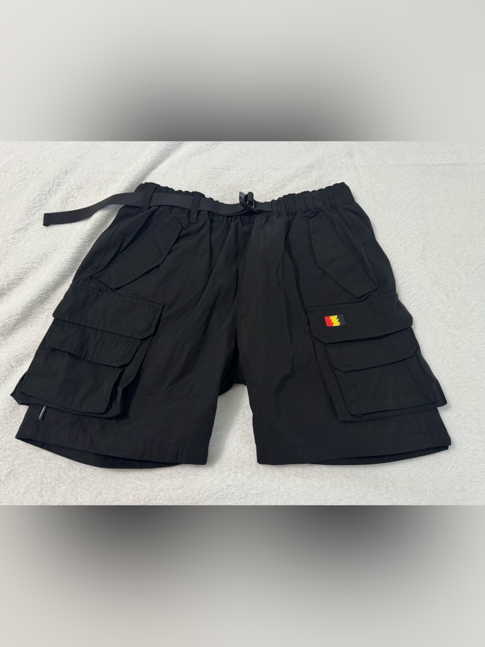 The Hundreds Men’s Black Cargo Shorts with Belt Size S